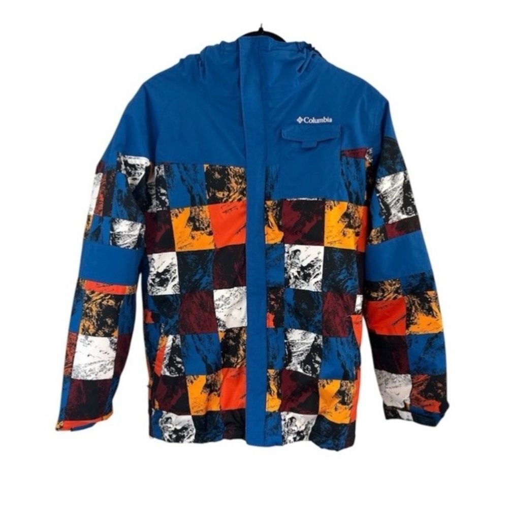 Columbia Boys XL 18/20 Omni-Heat Infinity Winter Ski Jacket Blue Orange Mountain